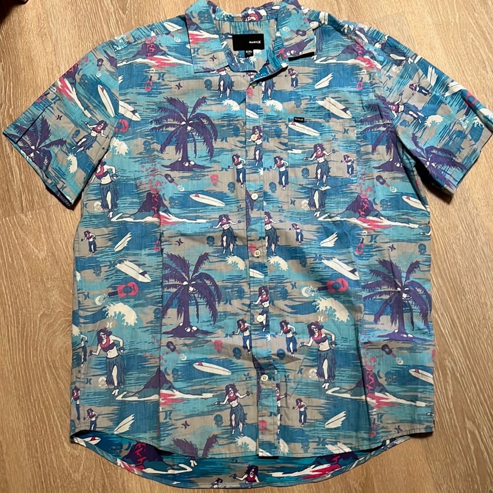 Hurley surf shirt pattern